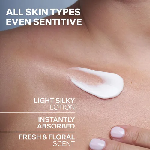 Vista 3 de Uriage Eau Thermale Moisturizing Body Lotion With Shea Butter & Hyaluronic Acid, Hydration For 24 Hours, Light Silky Body Moisturizer, Lovely Floral