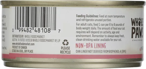 Vista 6 de Whole Paws, Comida húmeda para gatos sin granos, paté de pollo, 5.5 onzas