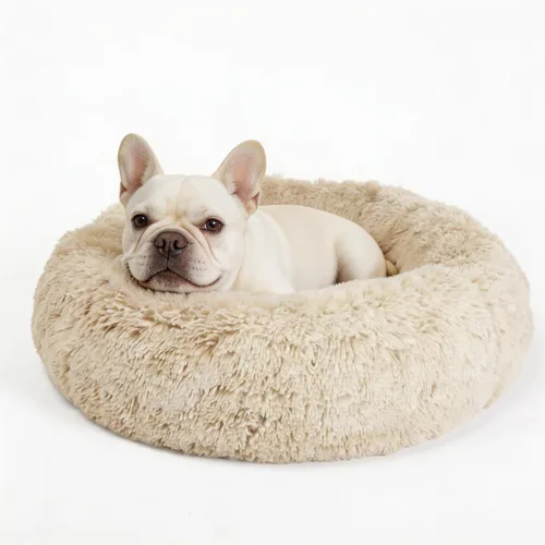 Vista 31 de Cama relajante de 30 pulgadas para perros medianos, color gris oscuro, cama lavable y antiansiedad