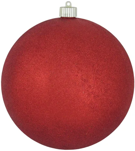 Vista 36 de Christmas By Krebs 6" (150mm) Purpurina Verde Esmeralda [2 Piezas] Esfera Extra Grande Sólida Super Grande de Plástico para Exteriores, Resistente