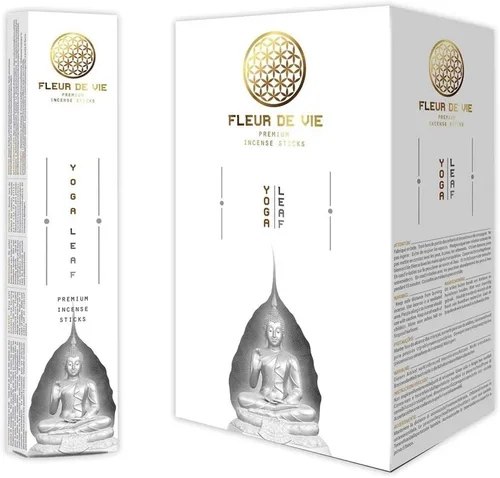 Vista 6 de Fleur de Vie Auténticos aromas de incienso elegantes hechos a mano (caja de 12 x 15 palos) (cinco ritos tibetanos)