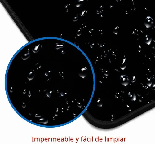 Vista 5 de Alfombrilla de mouse para juegos, alfombrilla de mouse grande para escritorio, base de goma antideslizante, alfombrilla de mouse para teclado 01