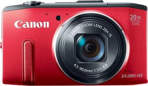 Canon PowerShot SX280 - Cámara digital de 12MP con zoom estabilizado de imagen óptica de 20x con LCD de 3 pulgadas (rojo) (modelo antiguo)