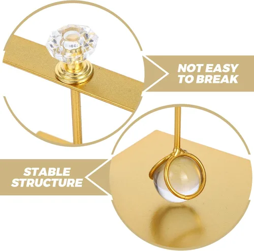 Vista 9 de Abaodam Metal Napkin Holder with Handle Modern Square Gold Metal Napkin Stand Large Dining Table for Kitchen and Living Room Decor