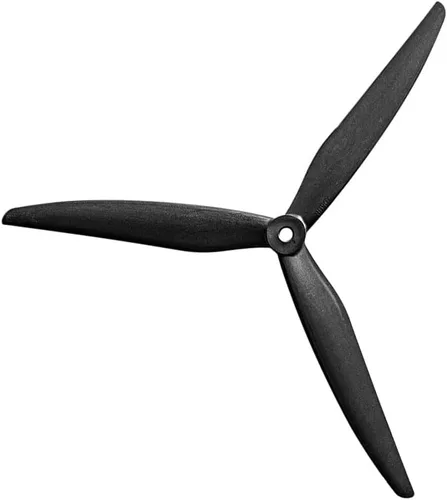 Vista 5 de Gemfan 8040 8060 9045 1050 - Hélice de 3 cuchillas CW CCW de 0.197 in de diámetro interior para cuadricópteros, multirotores drones (1 par, 1050)