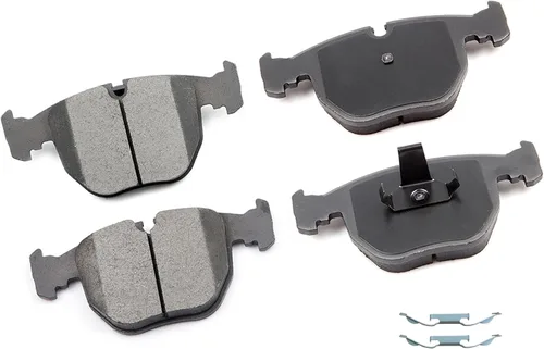 cciyu Juego de pastillas de freno delanteras de cerámica profesional D681 para BMW 530i, 97-03 para BMW 540i, 95 97-01 para BMW 740i, 95-01 para BMW