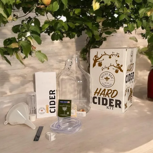 Vista 3 de Kit de fabricación de sidra dura, hace 1 galón de deliciosa sidra dura con equipo reutilizable, de Must Bee Company