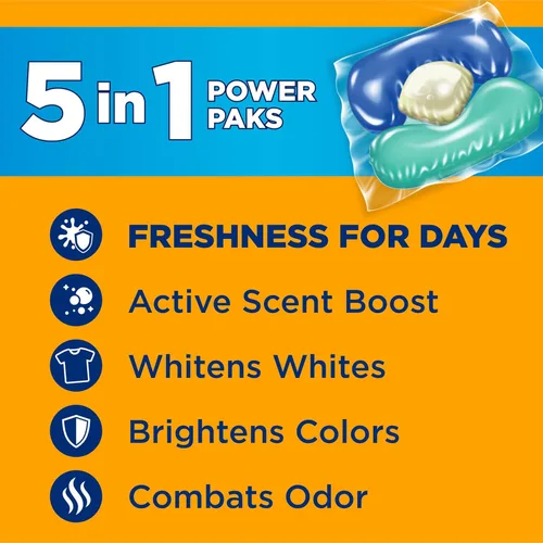 Vista 2 de Arm & Hammer Clean Burst - Paquete de detergente 5 en 1, alta eficiencia (HE), 42