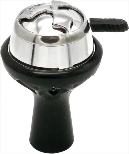 Vista 2 de Cachimba Bowl Cabeza de Silicona para Cachimba Tazón de Tabaco Tazón de Silicona con Sistema de Gestión de Calor con Tapa de Acero, Resistente al