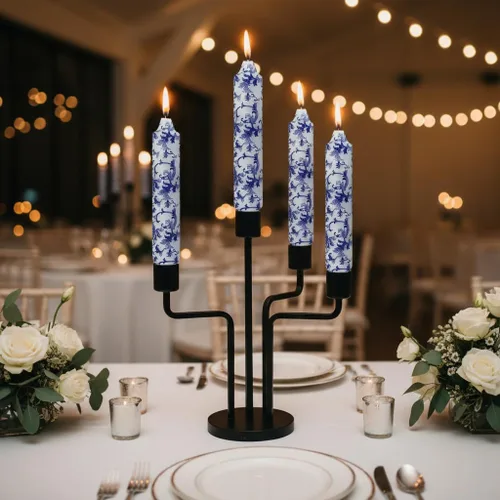 Vista 17 de Velas de hechizo blanco de 5 pulgadas, velas cortas cónicas de vigilia, velas de campanilla, 4 unidades para oración y meditación de fe religiosa
