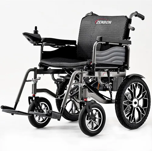 Vista 10 de Sillas de ruedas eléctricas ZENBON de 12 millas Cruise Range para adultos, silla de ruedas eléctrica ligera y plegable, sillas de ruedas motorizadas