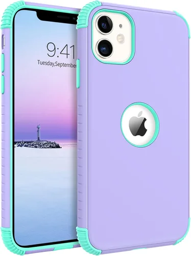Vista 17 de BENTOBEN Funda para iPhone 11, funda para teléfono iPhone 11, resistente 2 en 1, protección completa rugosa a prueba de golpes, híbrida parachoques