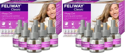 Vista 11 de FELIWAY® Classic 3 x 30 Días Recargas Calmantes para Gatos para Difusor de Feromonas, Paquete de 3 x 48ml - Ayuda a Reducir los Signos Comunes
