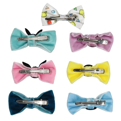 Vista 2 de Pokemon Velvet Character Accesorios para el cabello, lazos de cocodrilo, pinzas para el cabello para mujeres o niñas, 7