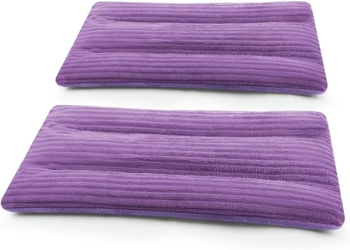 Vista 15 de Almohadilla térmica para microondas con funda lavable, almohadilla térmica de microondas de 8 x 18 pulgadas para cuello y hombros, bolsa de frijoles