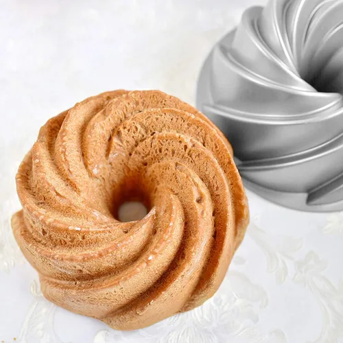 Vista 5 de Tosnail Molde para tartas estriado antiadherente de 9 pulgadas, molde redondo para tartas especiales y novedosas