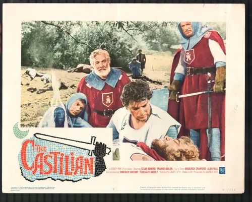MOVIE POSTER: Castilian 11"x14" Lobby Card #1 Cesar Romero Germán Cobos