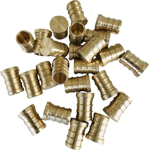 Vista 11 de Paquete de 5 accesorios de latón de crimpado EFIELD Pex de 1 pulgada (tapón), ASTM F1807, ANSI/NSF-61 (PEX1807329)