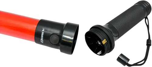 Vista 8 de Dorcy Varita de señal LED multifunción de 20 lúmenes de 12 pulgadas con correa de muñeca, naranja (41-1063)