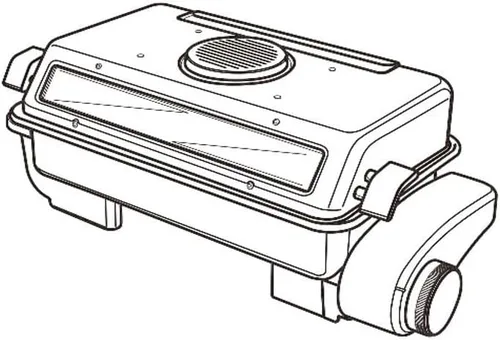 Vista 7 de Asador de pescado de doble cara con placa de parrilla de alambre, perilla de control de temporizador, calefacción de doble cara