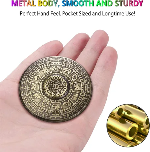 Vista 4 de ATESSON Fidget Spinner Juguete duradero de acero inoxidable con rodamientos de metal de alta velocidad EDC TDAH Hilandero de mano Juguetes
