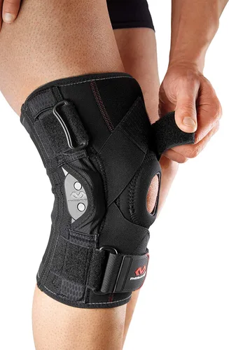 Vista 2 de McDavid Hinged Knee Brace for Men and Women, Knee Brace with Side Stabilizers, Knee Compression Sleeves and Stability Straps for ACL, LCL