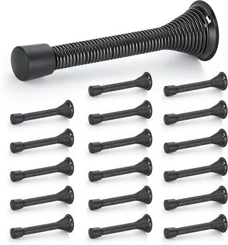 Vista 37 de Ravinte Topes de Puerta, Paquete de 30 Topes de Puerta de Resorte Blancos con Tope de Goma, Topes de Puerta para la Parte Inferior de la Puerta