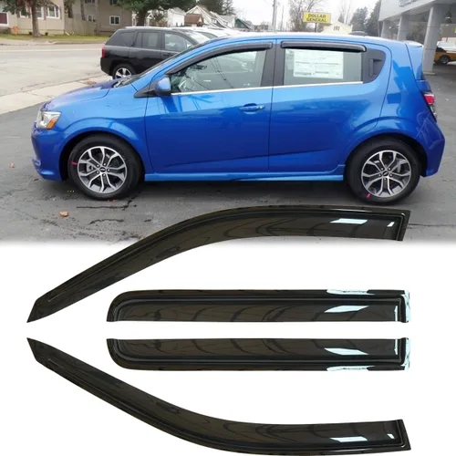 Vista 23 de 2 piezas de deflectores de viento originales irrompibles a prueba de lluvia para ventanas laterales del Camaro 10-25, juegos de protectores