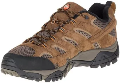 Vista 4 de Merrell Zapatos de senderismo impermeables Moab 3 para hombre, TIERRA