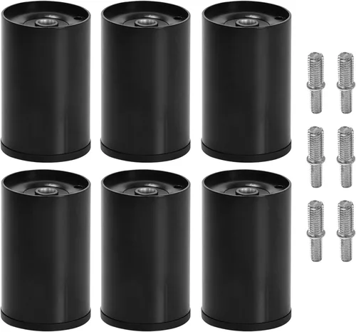 Vista 13 de Patas de metal de 2 pulgadas de repuesto para base de cama ajustable eléctrica, tornillo no ajustable en patas cortas