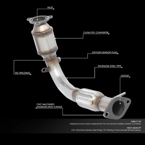 Vista 28 de DNA MOTORING Convertidor catalítico de estilo de fábrica, tubo de escape con Y-pipa compatible con 02-05 Escalade Avalanche 1500 4.3 4.8 5.3L