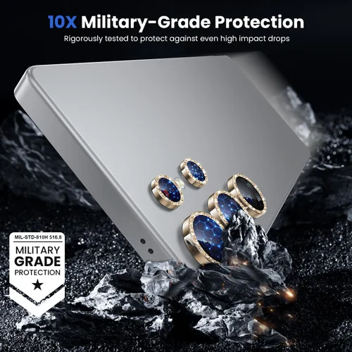 Vista 5 de WSKEN Para Samsung Galaxy S26 Ultra Cámara Protección - Dureza 9H Resistente a los arañazos Sin Burbujas Cámara Templada HD Vidrio de Metal Vidrio