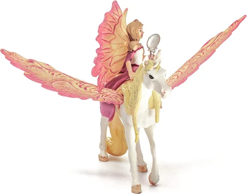 Vista 3 de Schleich Bayala - la hada Feya con unicornio Pegasus. Juguete imaginativo para niños