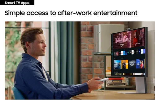 Vista 8 de Samsung Monitor de computadora ViewFinity serie S9 5K de 27 pulgadas, Thunderbolt 4, DisplayPort, pantalla mate, cámara Slimfit 4K, diseño delgado