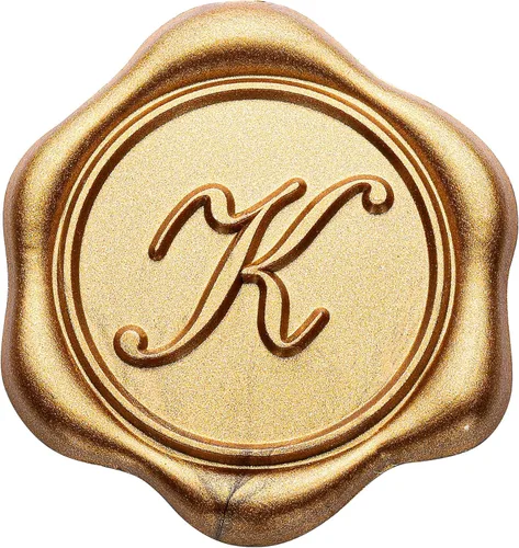 Vista 41 de Yoption Calcomanías para sello de cera con inicial H, paquete de 100 calcomanías autoadhesivas de oro antiguo para bodas, fiestas, cumpleaños