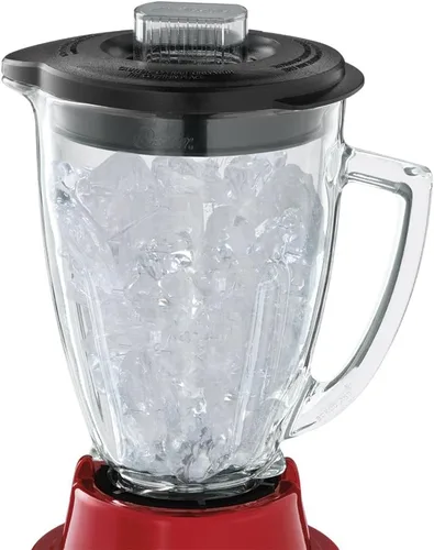 Vista 3 de Licuadora 6812-001 Core de 16 velocidades con jarra de vidrio de la marca Oster Rojo metálico