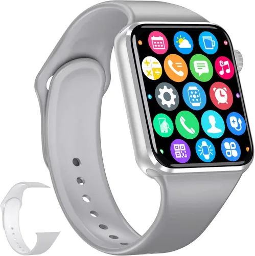 Vista 10 de Reloj inteligente para hombres y mujeres, compatible con Android iOS iPhone, pantalla táctil de 2.09 pulgadas, rastreador de actividad física, reloj