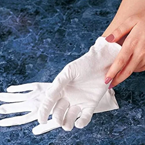 Vista 6 de Carex Health Brands Soft Hands - Guantes de algodón, talla S / M