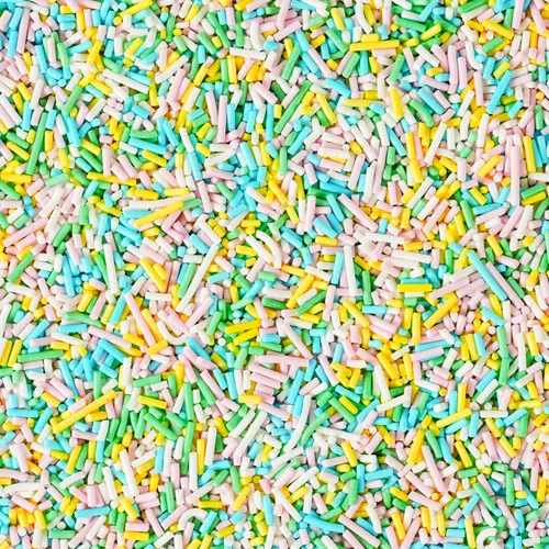 Vista 30 de Gránulos comestibles de Nonpareils azules y blancos de 2mm, mini perlas para decorar pasteles, caramelos de azúcar, galletas, magdalenas