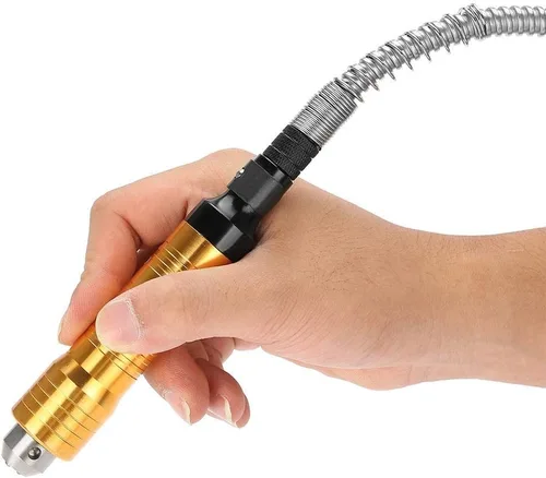 Vista 9 de Eje flexible, cable de eje flexible de 0.236 in, taladro eléctrico, herramienta de amoladora rotativa de 0.020-0.236 in para pulido, grabado