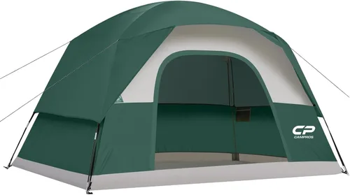 Vista 13 de CAMPROS CP Tents for Camping 2/4/6 Person Tent Waterproof Windproof Double Layer Camping Tent, Easy Setup Dome Tent with Large Mesh Windows & Wider