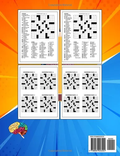 Vista 2 de Crossword Expeditions Crossword Puzzle Book For Adults 80 Challenging CrossWord Puzzles with Answers Relaxing Activity Word Puzzle Book for Adults