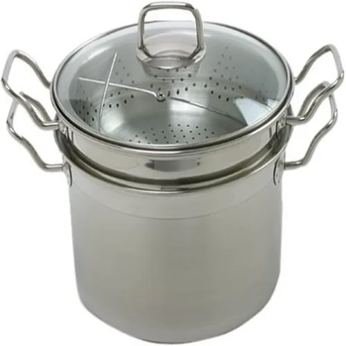 Norpro8-Quart Corona Steamer Cocina de acero inoxidable 4piezas