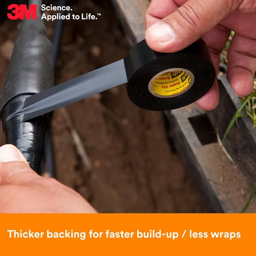 Vista 4 de 3M Scotch Super 33+ - Cinta eléctrica, 1 pulgada x 36 yardas (108 pies), vinilo de alta calidad para todo tipo de clima, resistente a la abrasión