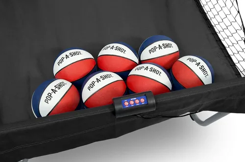 Vista 4 de Pop-A-Shot - Home Dual Shot with NCAA Graphics l Sensor Scoring l 16 Game Modes l 7 Balls l Foldable Storage l for All NCAA Fans
