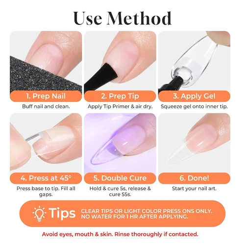 Vista 8 de UNA GELLA Nail Glue Remover for Press On Nails 20ml Pinpoint Acetone-Free Semi Solid Nail Glue Remover for Nail Tips, Gentle GLUE Remover with