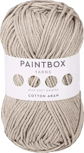 Vista 19 de Paintbox Yarns 100% algodón Aran, 50 g (1.76 oz), 85 m (93 yardas) - Lana blanca en cartón para crochet, tejer - Suave, ligera para suéter, ropa