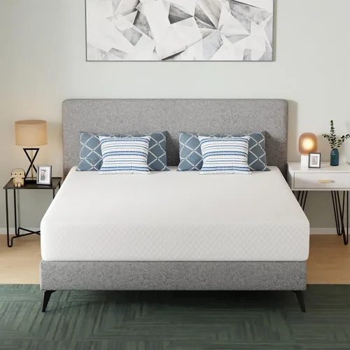 Vista 43 de FDW Colchón de 6 pulgadas tamaño King Firmeza media Colchón de espuma viscoelástica con gel Blanco Viene en una caja, con certificado