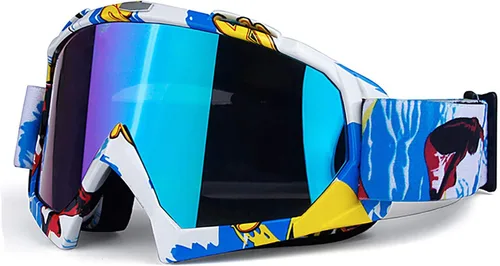 Vista 6 de Motocicleta Motocross MX Racing Goggle Dirtbike Ciclismo Gafas Esquí Correa Ajustada KG31