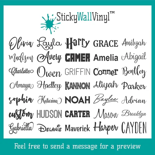 Vista 2 de Letrero de nombre acrílico personalizado, 35 fuentes, nombre personalizado, logotipo comercial